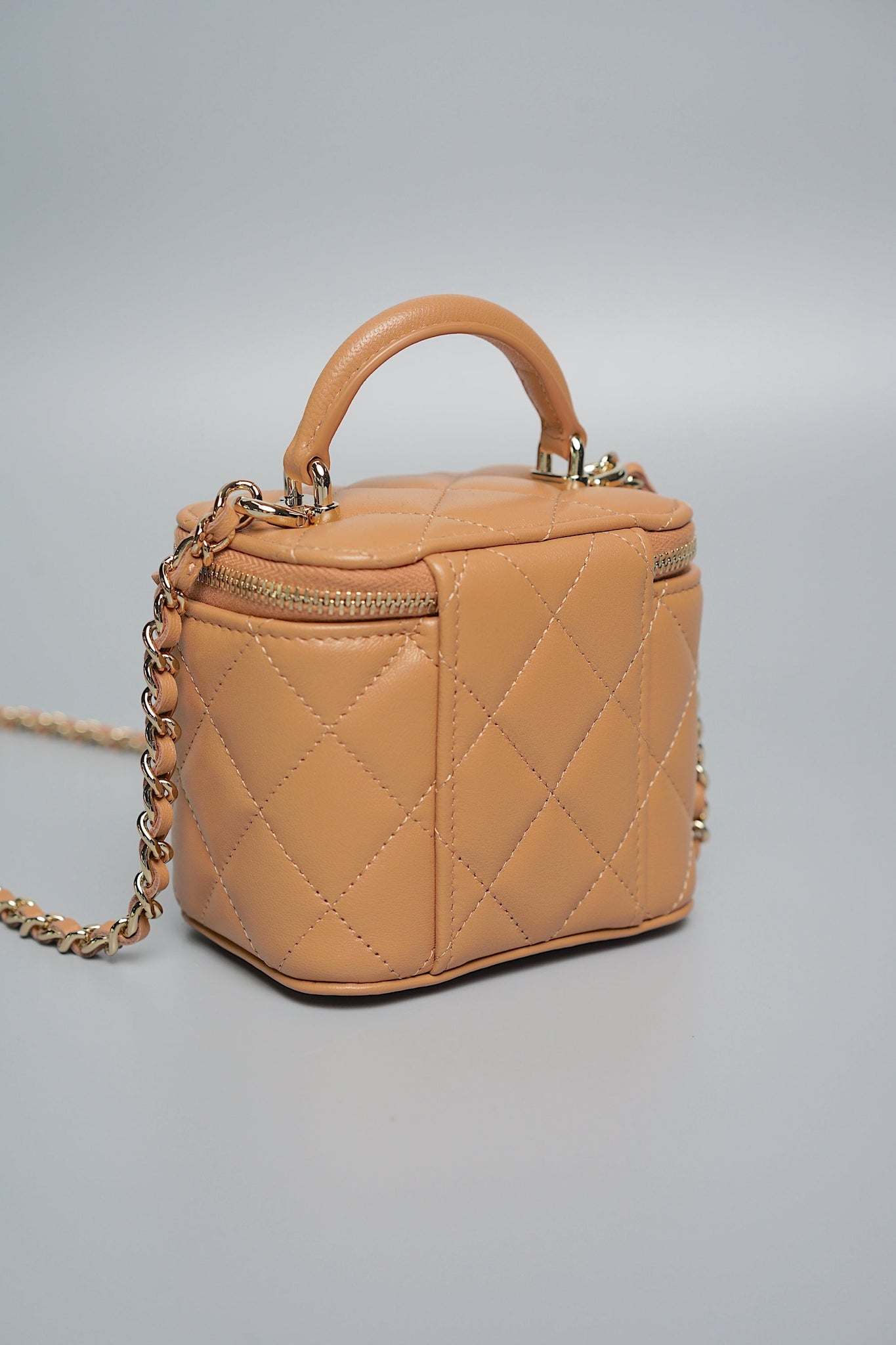 Chanel Top Handle Mini Vanity in Caramel (Brand New)