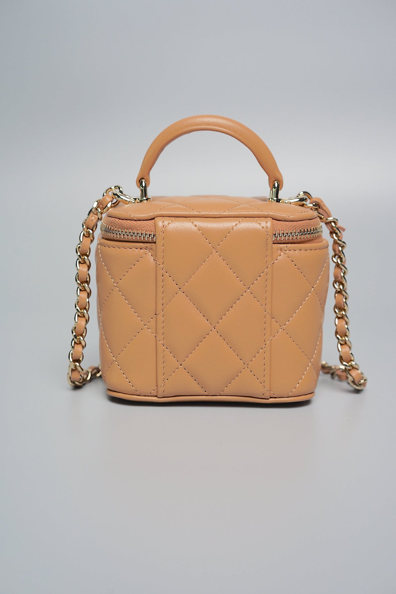Chanel Top Handle Mini Vanity in Caramel (Brand New)