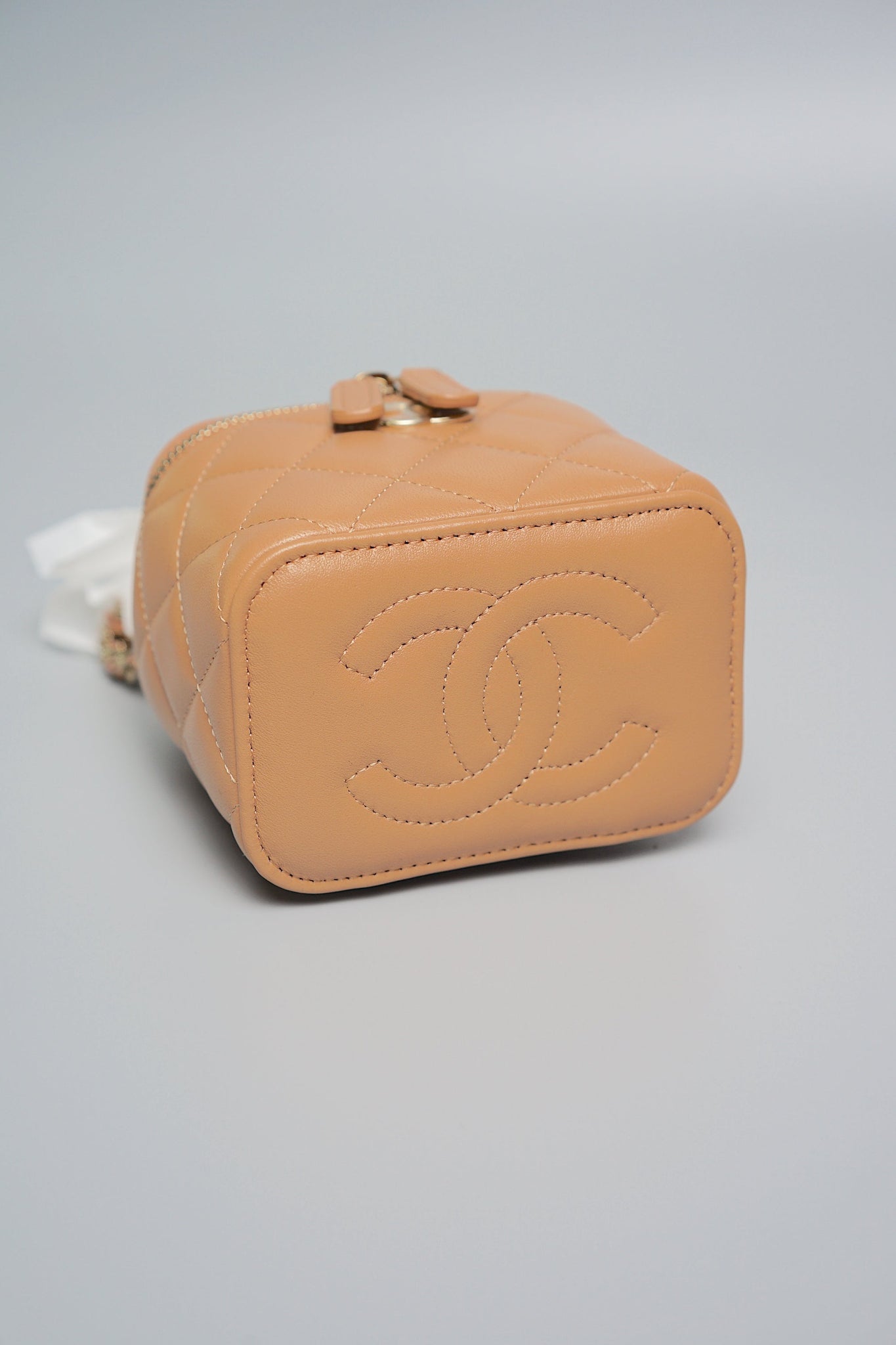 Chanel Top Handle Mini Vanity in Caramel (Brand New)