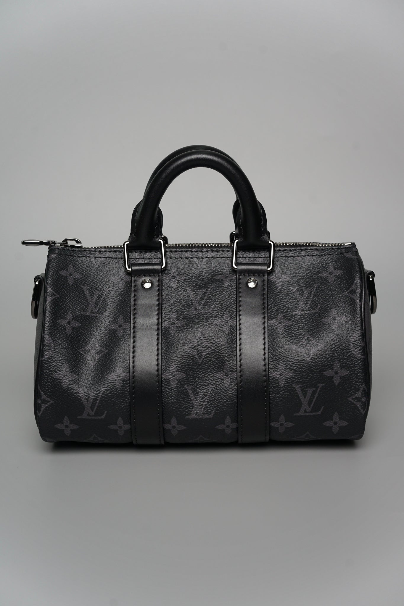 LV Keepall Bandoulière 25 in Monogram Eclipse