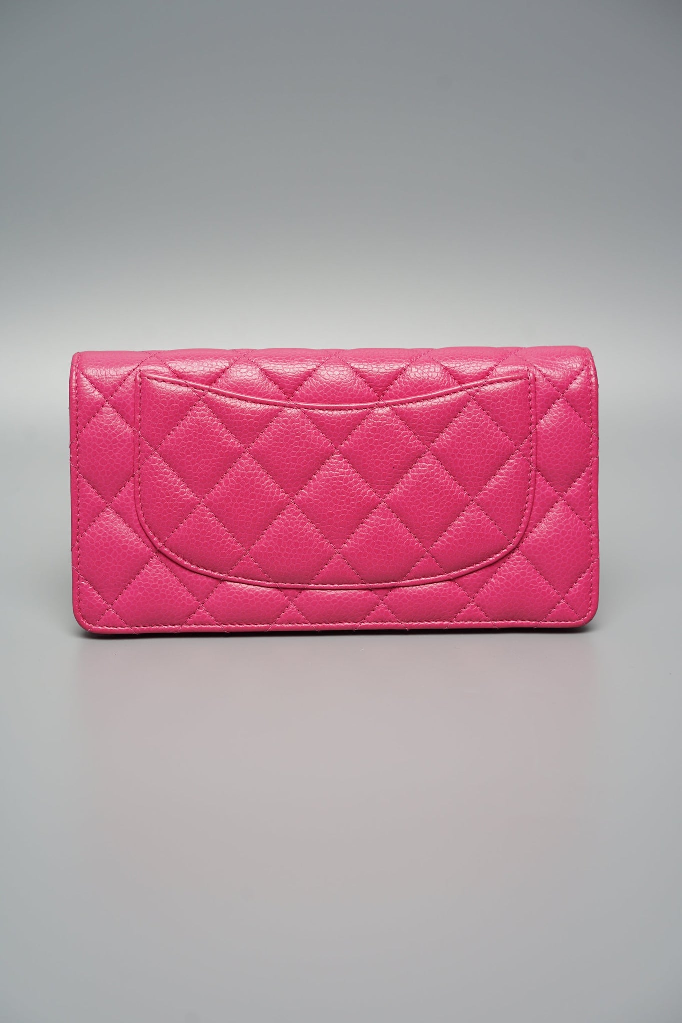 Chanel Timeless Pink Caviar Long Flap Wallet