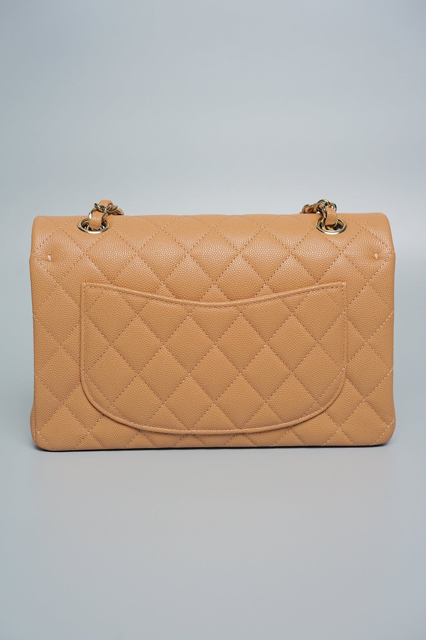 Chanel Small Double Flap in Dark Beige Caviar (Brand New)