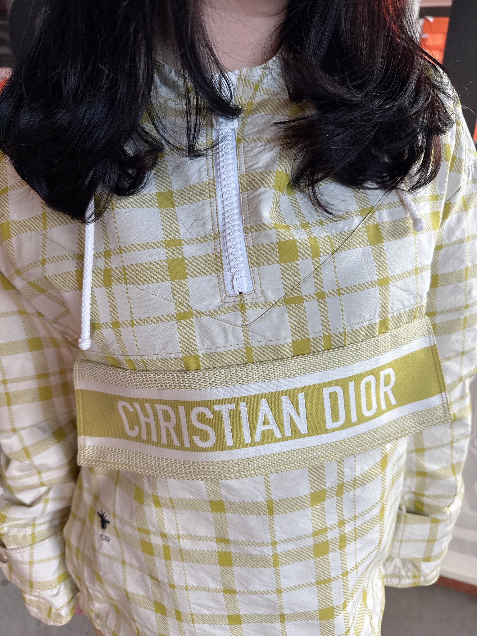 Dior Hooded Waterproof Jacket in Yellow Size XS (Brand New)