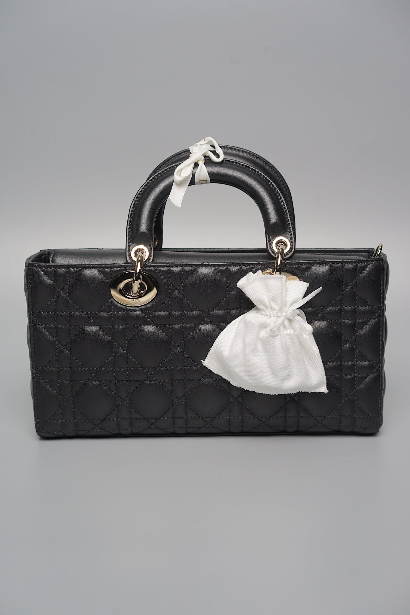 Dior Lady D-Joy Bag Medium in Black Ghw (Brand New)