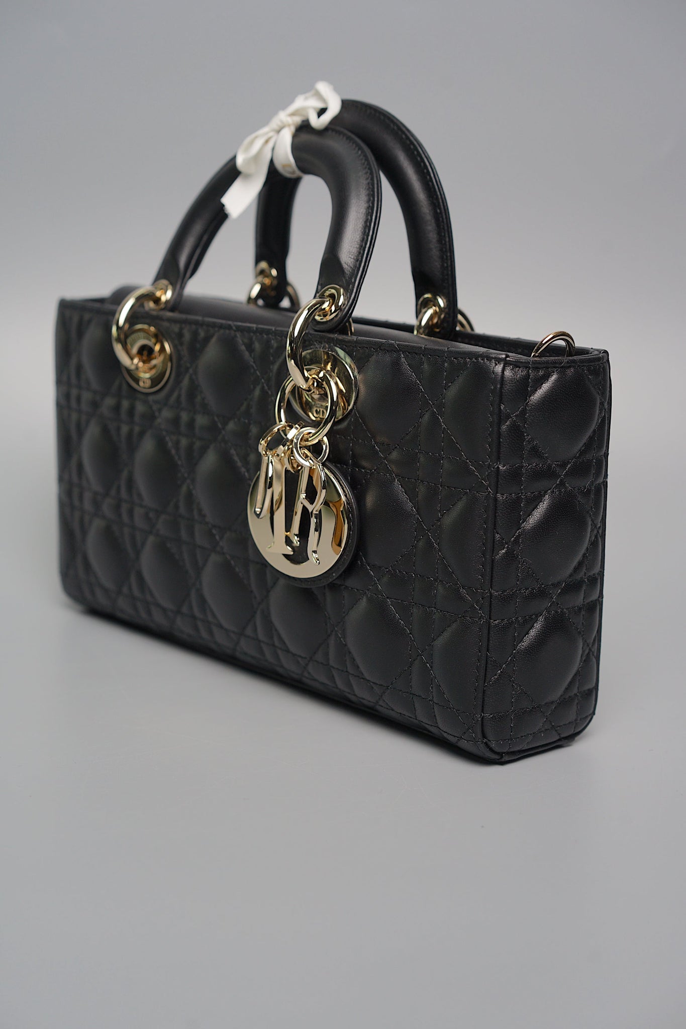 Dior Lady D-Joy Bag Medium in Black Ghw (Brand New)