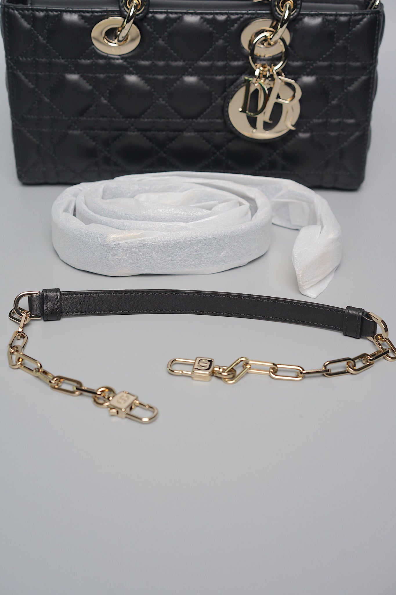 Dior Lady D-Joy Bag Medium in Black Ghw (Brand New)