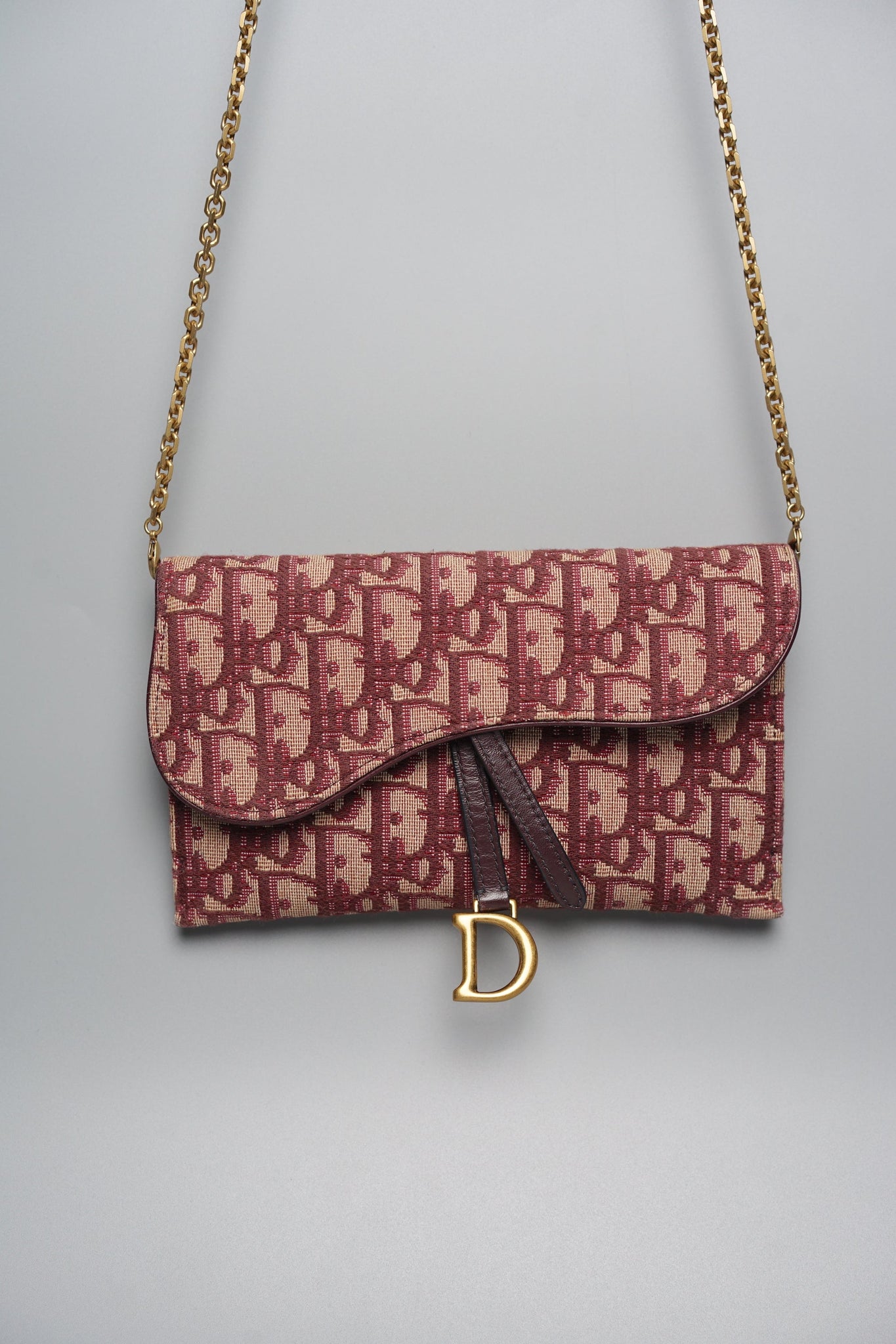 Dior Saddle Chain Wallet